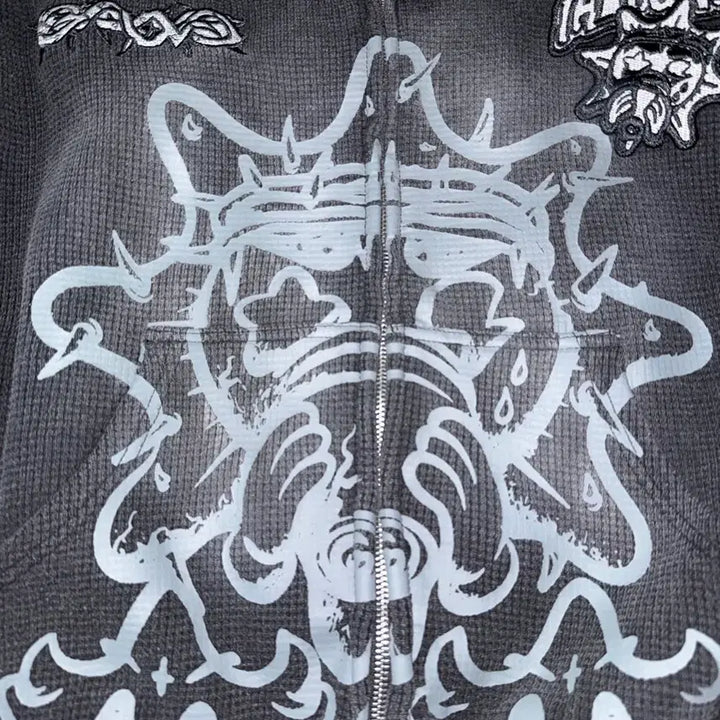 [BUNJANG] Glory Thorn Full Zip Hoodie / 글로갱 풀집업 후디 Glory Thorn Full Zip Hood