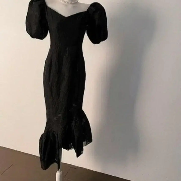 [BUNJANG] Puff Long Dress / 퍼프 롱 원피스