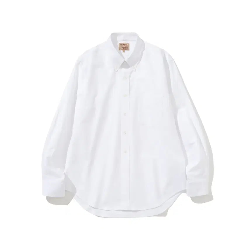 [BUNJANG] Rinets White Oxford Shirt / 리넥츠 화이트 옥스포드 셔츠