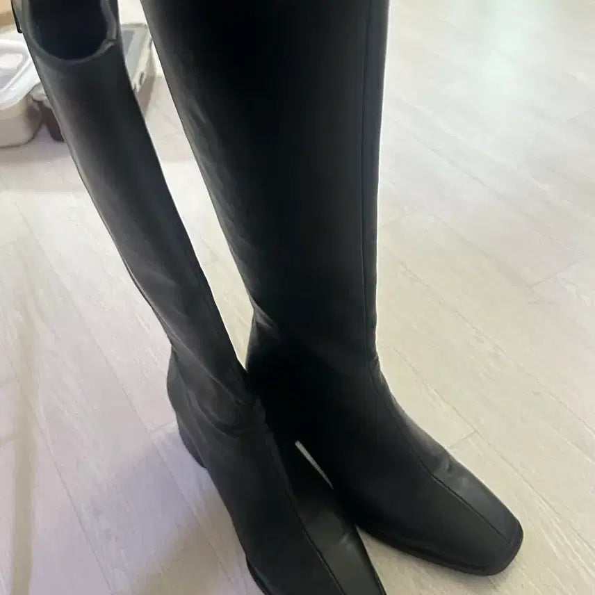 [BUNJANG] SAPPUN Black Long Boots 245mm / 사뿐 블랙 롱부츠 245 플러스타입