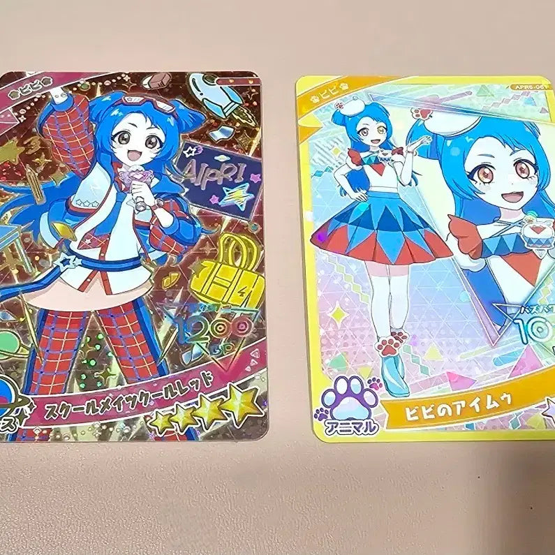 [BUNJANG] IVE Bibi School Mate Cool Red Card Bundle Set / (일판) 아이프리 비비 카드 2장 일괄
