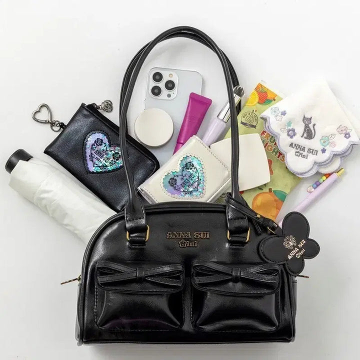 [BUNJANG] Anna Sui Mini Boston Bag / 안나수이 롱 핸들 미니보스톤백