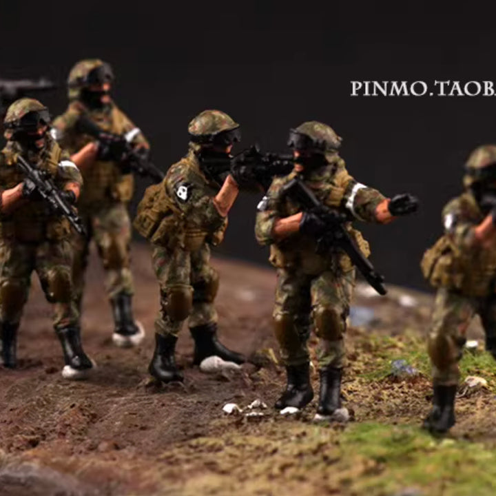 [BUNJANG] 1/72 Scale Russian Infantry Figures Set (6 Figures) / 1/72 스케일 러시아군 보병 피규어 6종 세트