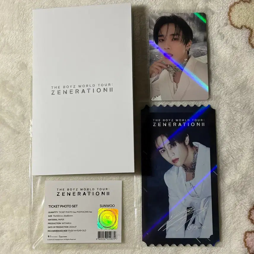 [BUNJANG] The Boyz Sunwoo Generative 2 Phototicket Set / 더보이즈 선우 제너2 포토티켓 세트
