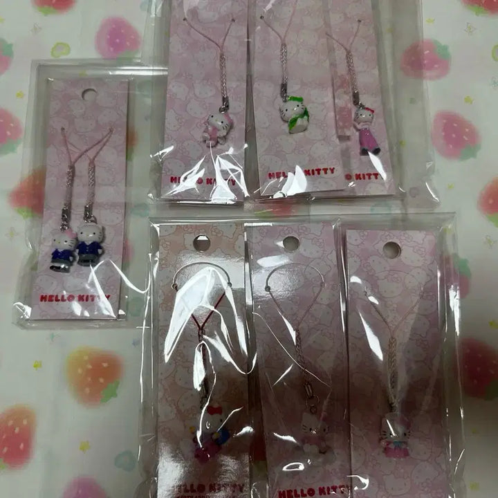 [BUNJANG] Kitty 50th Anniversary Strap / 키티 50주년 스트랩 미사용 키티문방구