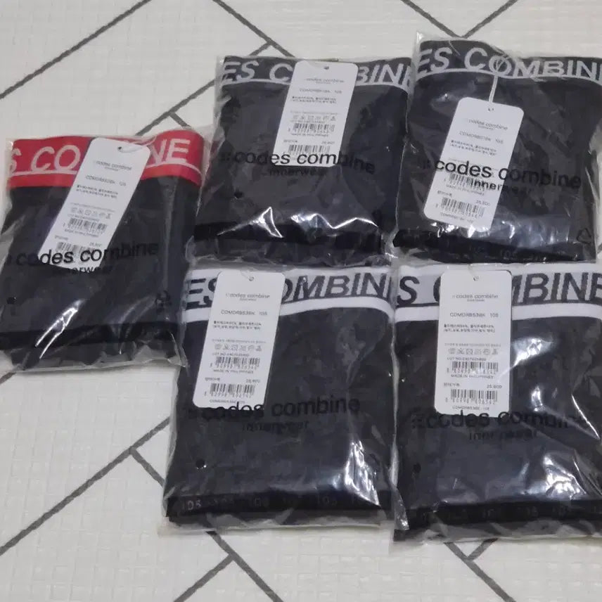 [BUNJANG] Codes Combine Long Drawers Bundle Set / 코데즈컴바인 롱 드로즈 105, 5장 일괄 판매