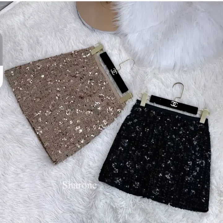 [BUNJANG] Sequin Skirt Party Look / 스팽글 스커트 새상품 수입의류 하객룩 파티룩
