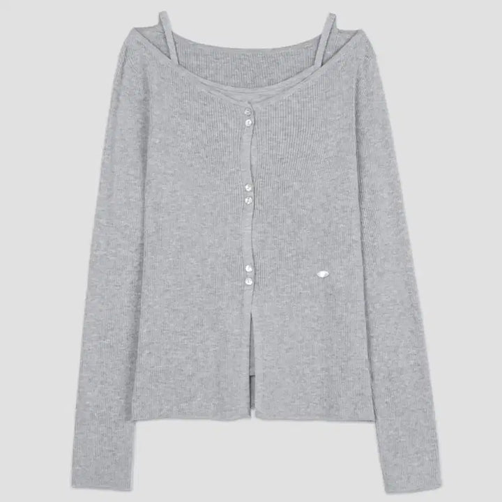 [SOLD OUT] 아틀리에나인 레이어드 가디건