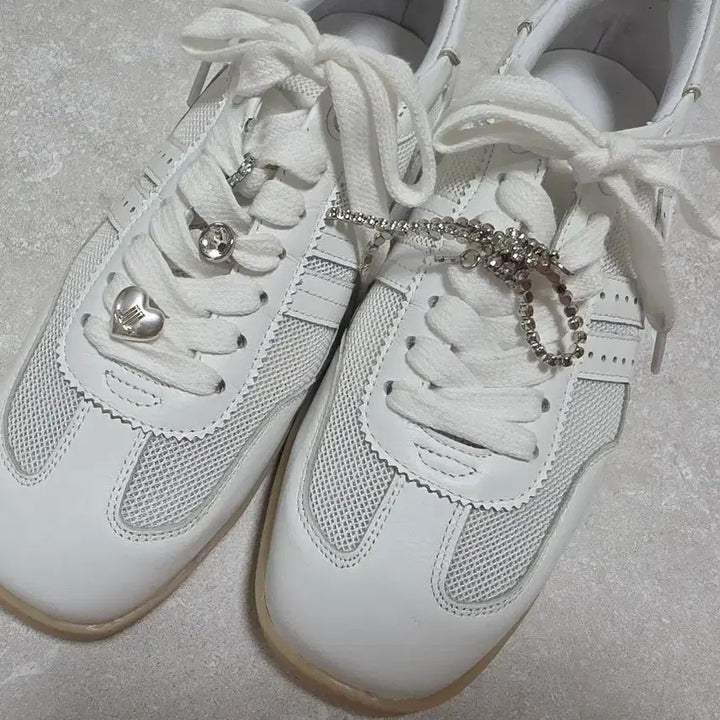 [BUNJANG] Lanvin Flash Crystal Sneakers (2024) / 2024년식) 랑방 - 플래쉬 크리스탈스니커즈 240