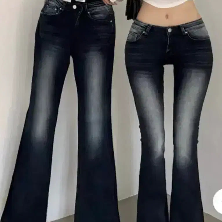 [BUNJANG] Lookatme Ribbed Bootcut Pants / 룩캣미 골반패드 기모 반하이 로우라이즈 부츠컷 팬츠