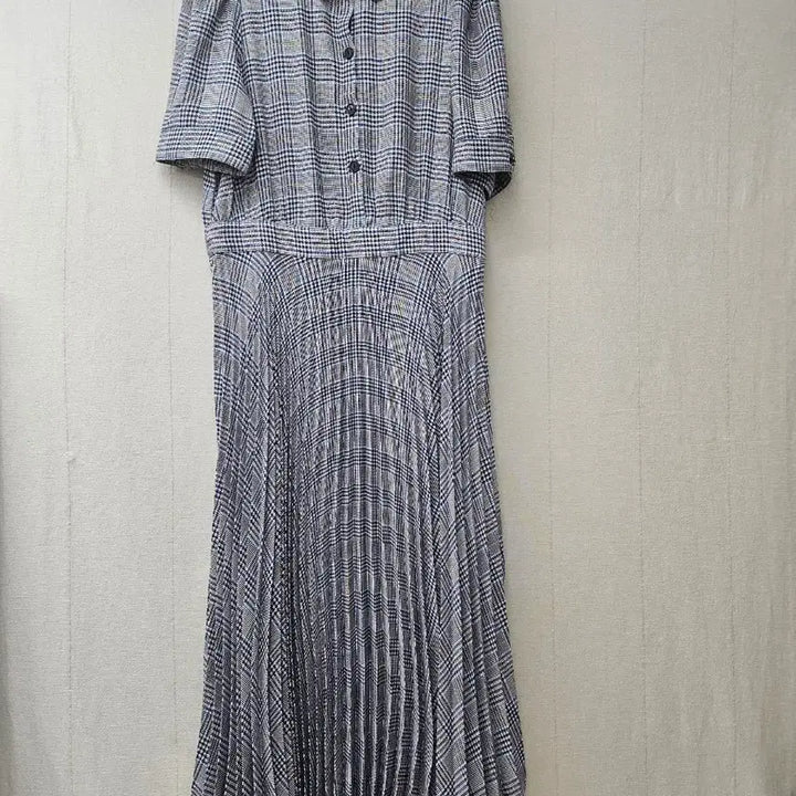[BUNJANG] ZARA Check Pleated Long Dress / 자라  체크 플리츠롱원피스  95