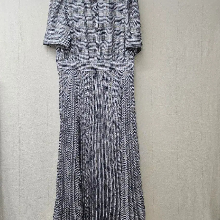 [BUNJANG] ZARA Check Pleated Long Dress / 자라  체크 플리츠롱원피스  95
