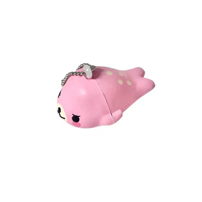 [BUNJANG] San-X Mamegoma Benigoma Squishy Keyring / [고전] 마메고마 베니고마 스퀴시 키링 산엑스 사쿠라고마