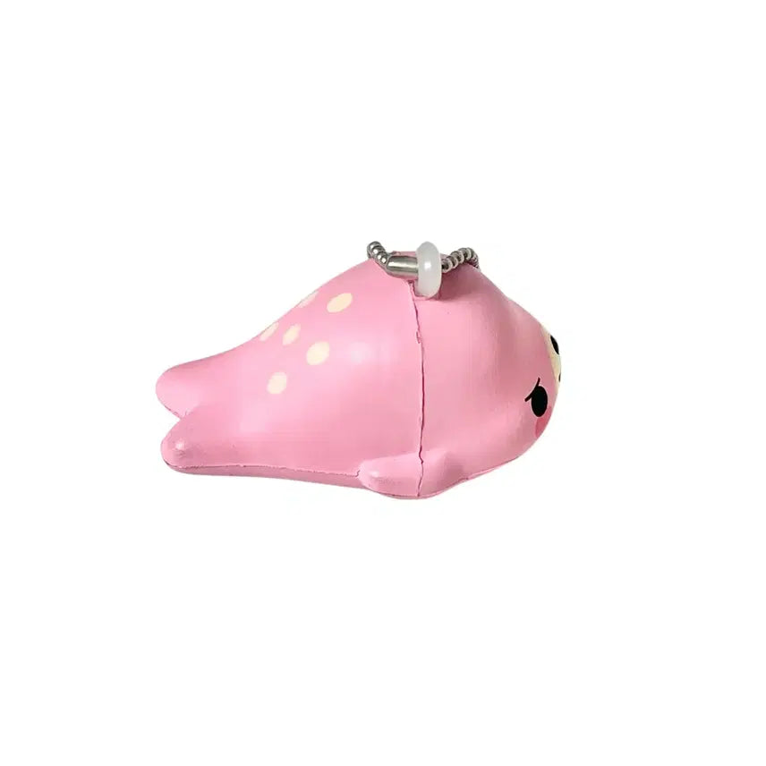 [BUNJANG] San-X Mamegoma Benigoma Squishy Keyring / [고전] 마메고마 베니고마 스퀴시 키링 산엑스 사쿠라고마