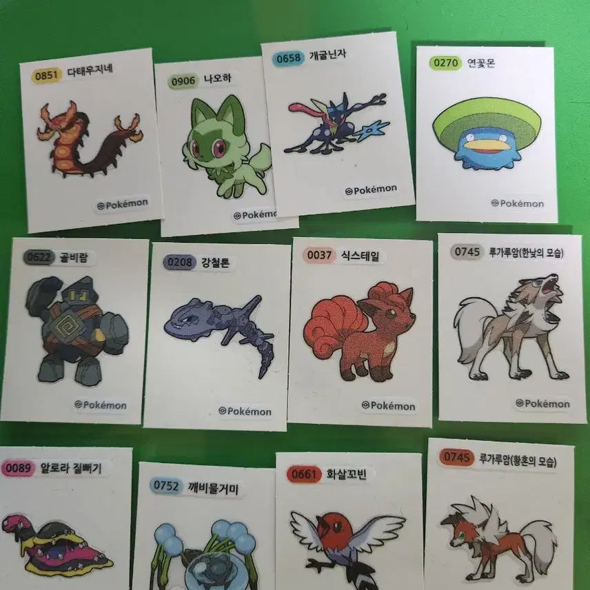 [SOLD OUT] 포켓몬스터 띠부띠부씰 시즌5 + 구시즌 총 18종 일괄판매