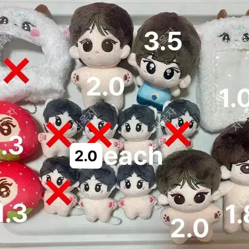 [BUNJANG] ENHYPEN JUNGWON Little Won 5cm &amp; 10cm Doll Bundle Set / 엔하이픈 JUNGWON 양정원 5cm 리틀원 10cm 인형