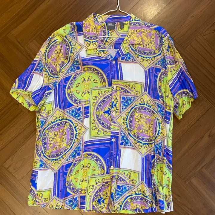 [BUNJANG] ASOS Patterned Short-Sleeve Shirt XL / asos 반팔 셔츠