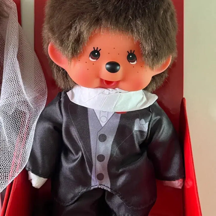[BUNJANG] Monchhichi Wedding Bride and Groom Set / 몬치치 웨딩 신랑 신부 세트