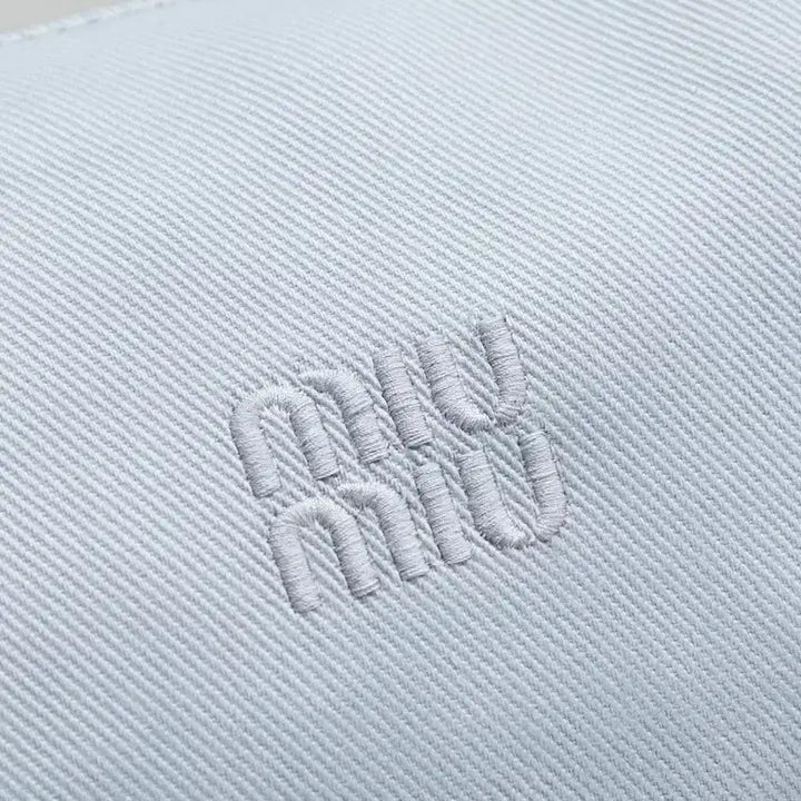 [SOLD OUT] 백화점에서 구매한 MIU MIU/토트백 여성용 블루 숄더백