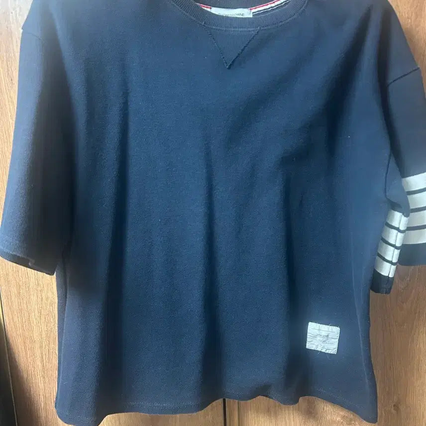 [BUNJANG] Thom Browne Navy Short Sleeve T-shirt / 톰브라운 반팔티