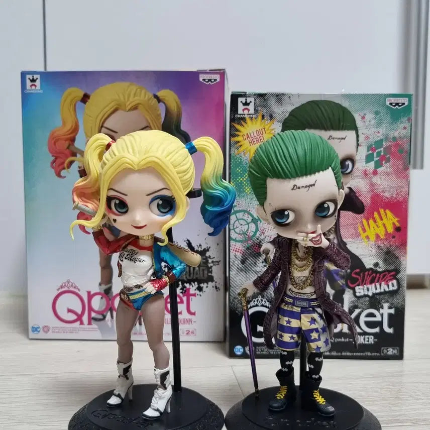 [BUNJANG] Q posket Harley Quinn &amp; Joker A Color Bundle Set (Unsealed) / Q posket 할리퀸 조커 2종 일괄 A컬러 (개봉품)