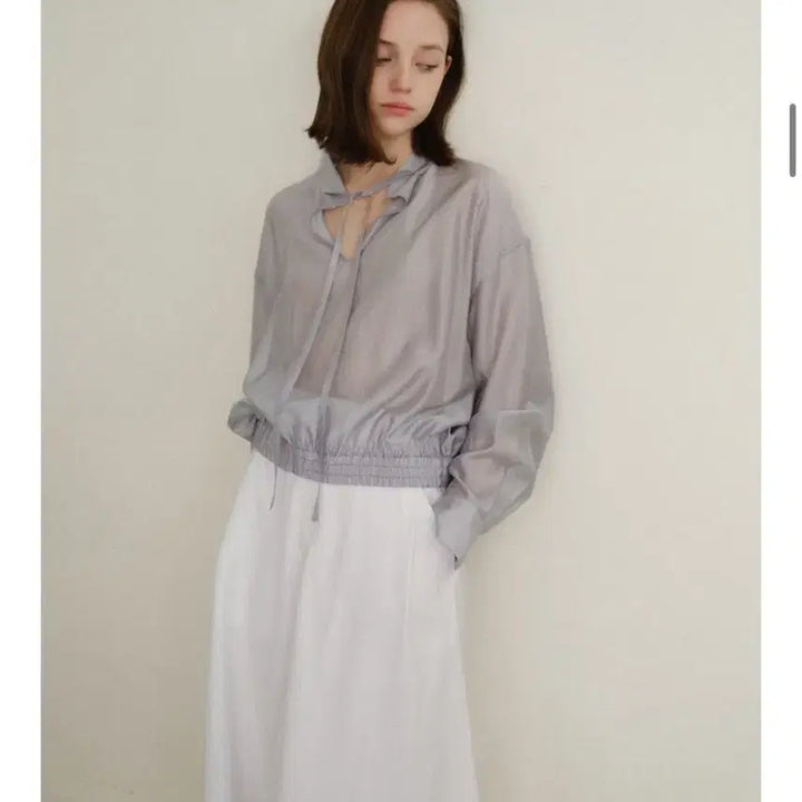 [BUNJANG] Gongdreen Petite Sheer Blouse / [새상품] 공드린 쁘띠 쉬어 블라우스