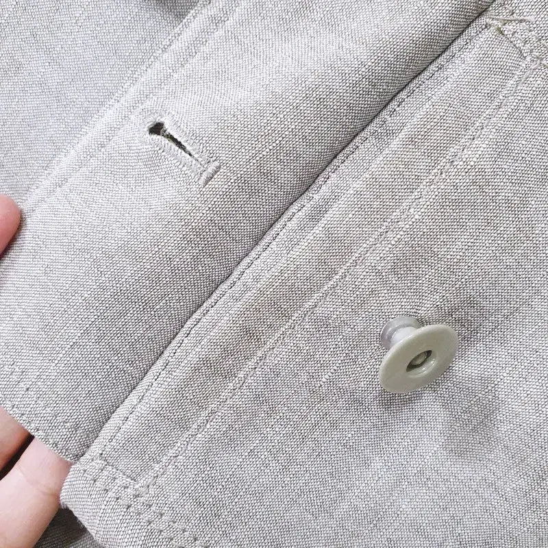 [BUNJANG] DEWL 23SS Linen Crop Jacket &amp; Pants Set / 듀엘 23ss 린넨 크롭자켓 상하의 세트