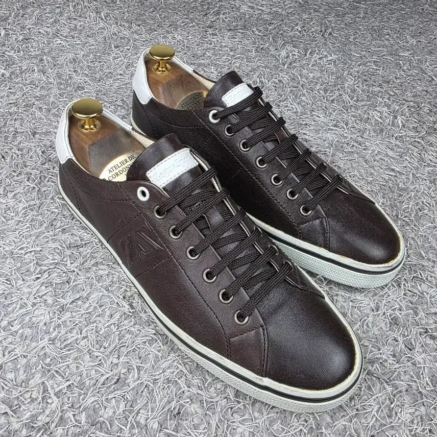 [SOLD OUT] 정품] Zegna 제냐 레더 스니커즈 EU7/260 상태 좋음