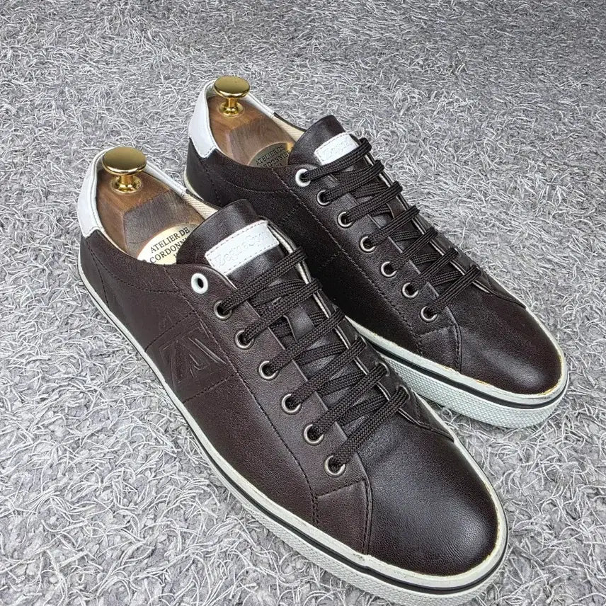 [SOLD OUT] 정품] Zegna 제냐 레더 스니커즈 EU7/260 상태 좋음
