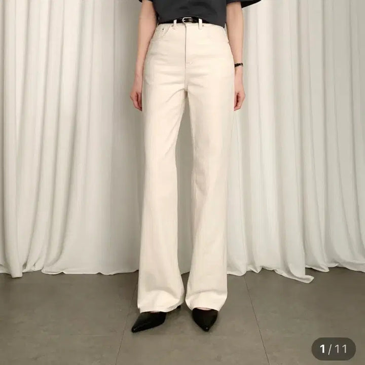 [BUNJANG] HARU Denim Pants (Oatmeal) EXD M Side / 사색 로데브 HARU 데님 팬츠 (오트밀) EXD M사이드
