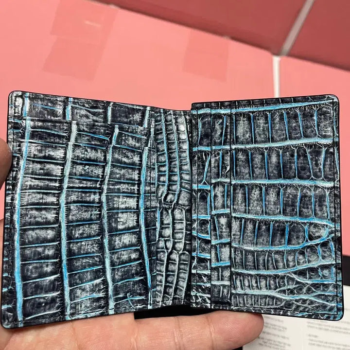 [BUNJANG] Infinito Crocodile Leather Card Wallet / 인피니토 악어 카드지갑