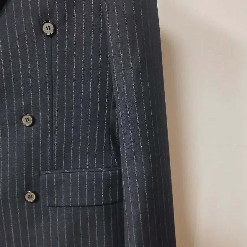 [BUNJANG] ZIOSONGZIO Double Breasted Striped Jacket - Men&