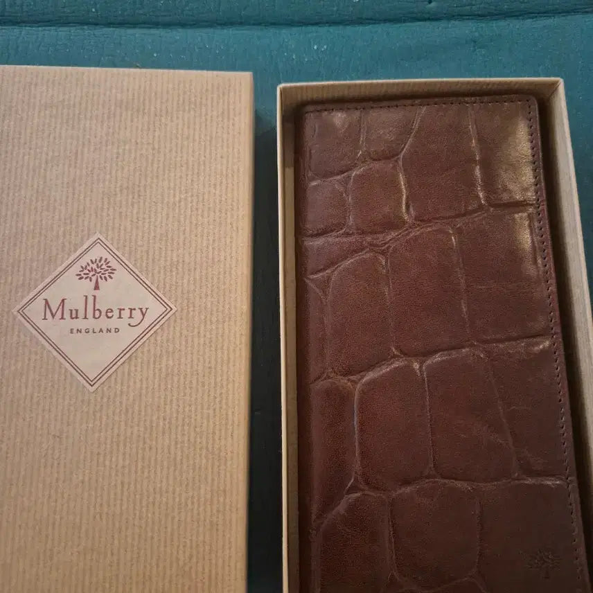 [BUNJANG] Mulberry Brown Croc Long Wallet / 멀버리 브라운 크로커 장지갑