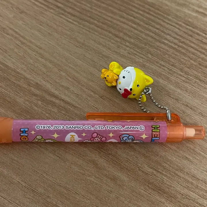 [BUNJANG] Hello Kitty Fox Keyring and Pen Set / 13년도 고전키티 샤프 헬로키티 여우 키링 키티 문구 펜