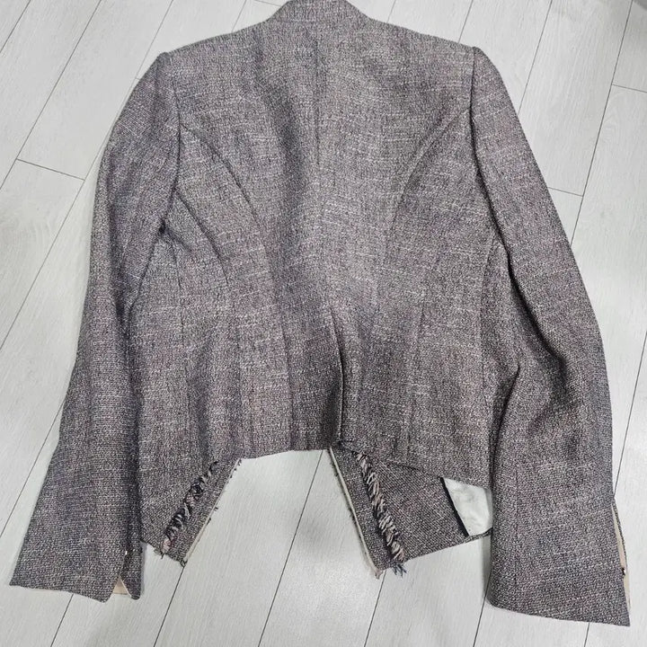 [BUNJANG] System Tweed Fringe Jacket - Size 55 / 시스템 트위드 프린지 자켓 55