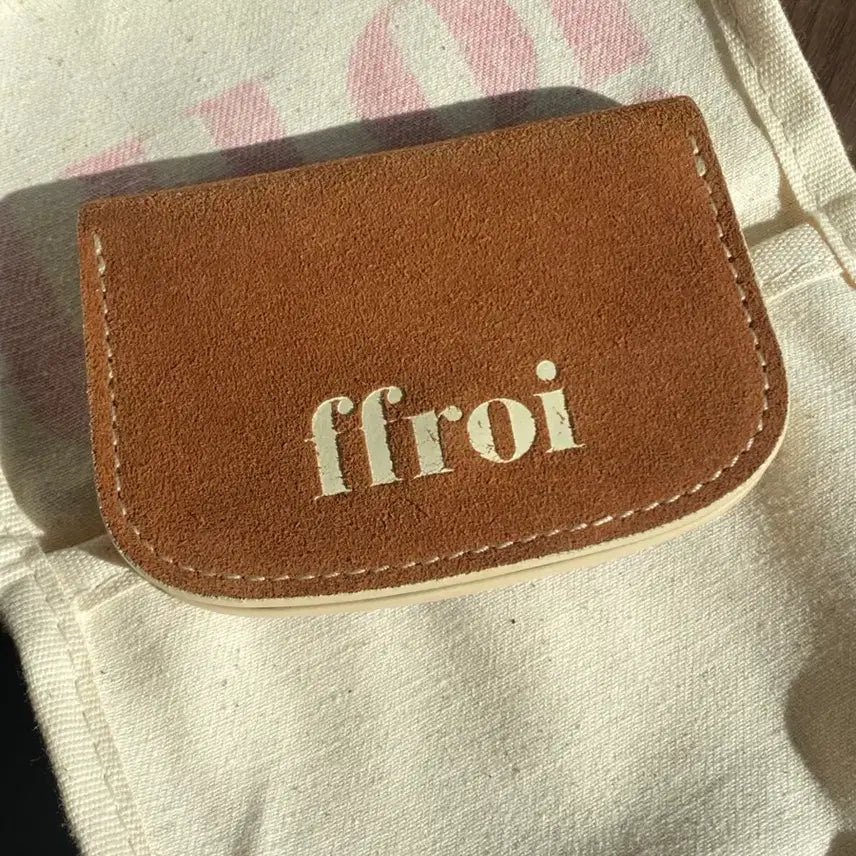 [BUNJANG] ffroi Suede Card Wallet Brown / ffroi 프루아 스웨이드 카드지갑 브라운