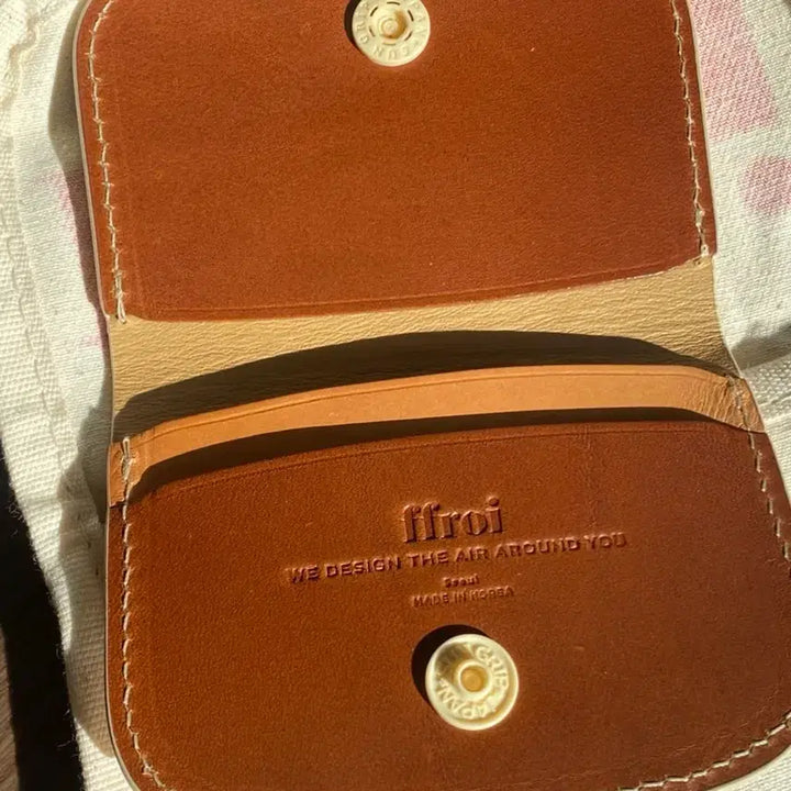 [BUNJANG] ffroi Suede Card Wallet Brown / ffroi 프루아 스웨이드 카드지갑 브라운
