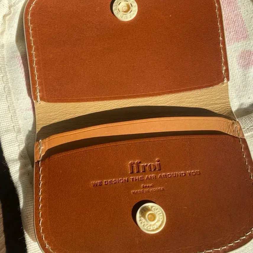 [BUNJANG] ffroi Suede Card Wallet Brown / ffroi 프루아 스웨이드 카드지갑 브라운