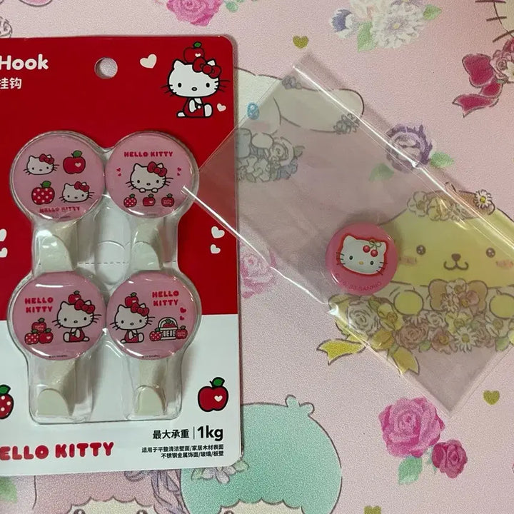 [BUNJANG] Sanrio Cherry Kitty and Strawberry Kitty Bundle Set / 98년고전체리키티 뱃지 딸기키티후크일괄
