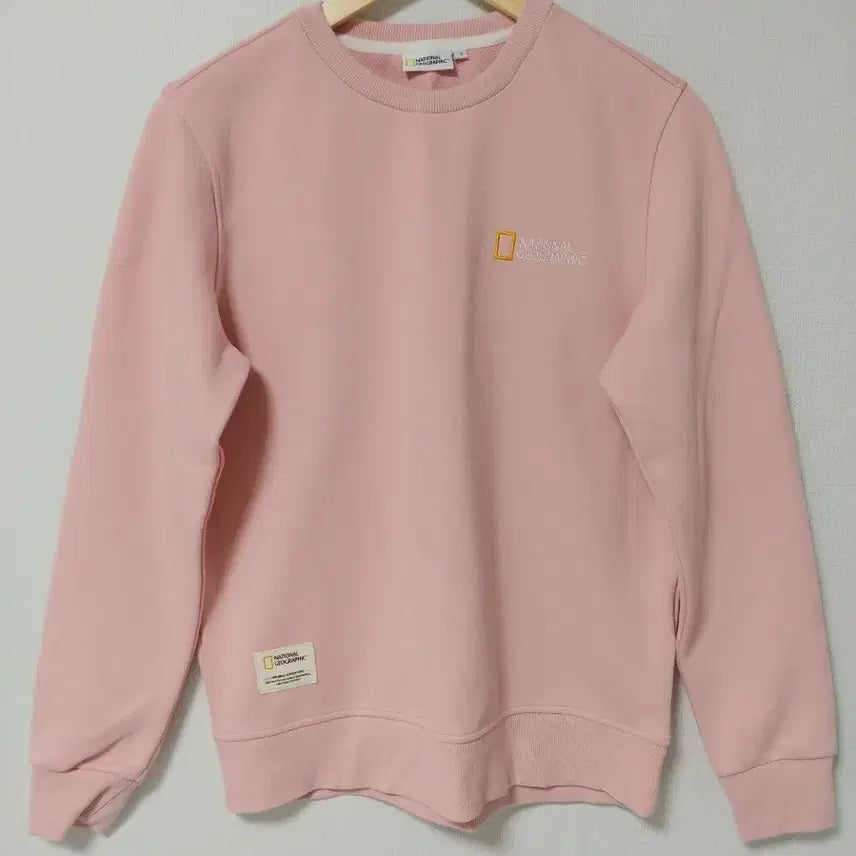 [SOLD OUT] 내셔널지오그래픽 핑크 맨투맨 티셔츠 90