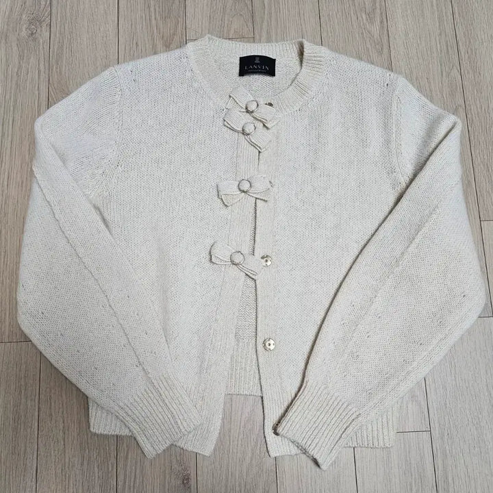 [SOLD OUT] 랑방 울블랜드 리본 가디건 90
