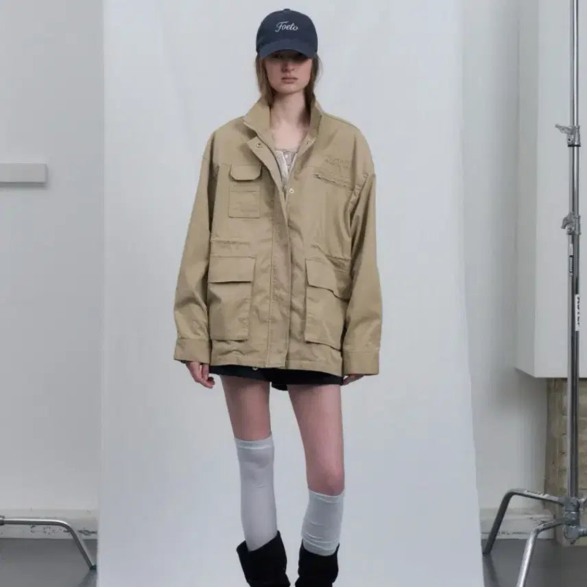 [BUNJANG] 포에토 Active cotton work jacket-beige / 포에토 Active cotton work jacket-beige