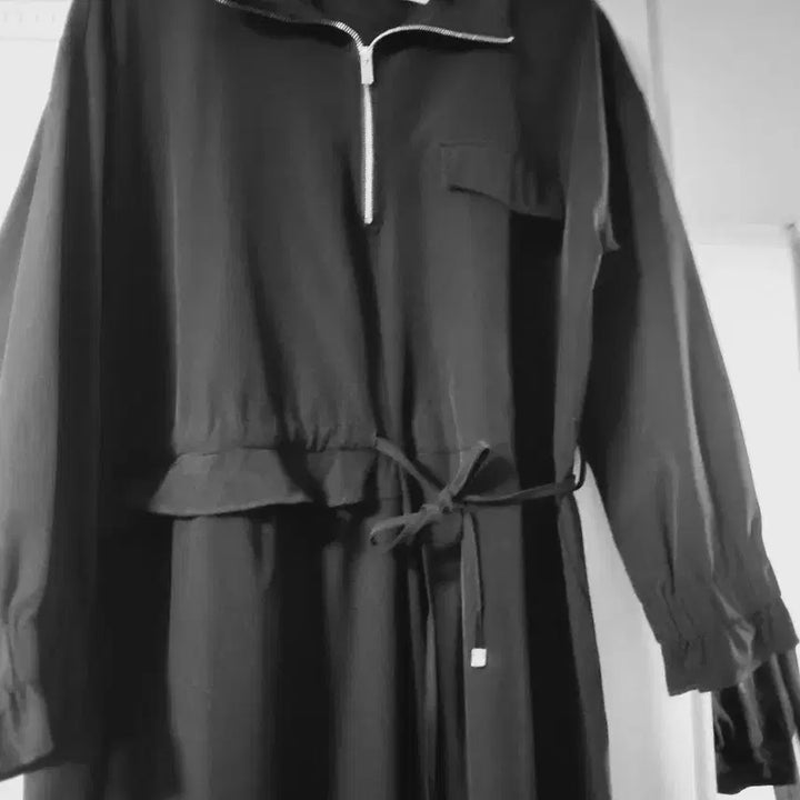[BUNJANG] Black String Long Dress / 블랙 스트링 롱 원피스