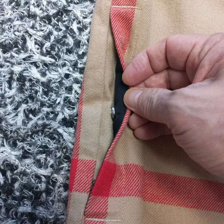 [BUNJANG] Burberry Wool Check Cotton Overshirt Jacket / 버버리 울 체크 코튼 오버셔츠 자켓 정품!남자M사이즈105~110!실착1