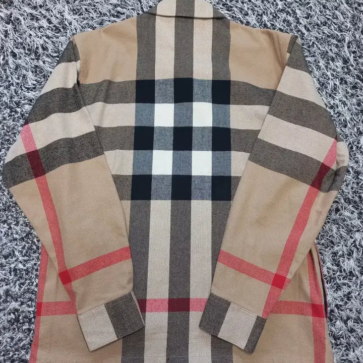 [BUNJANG] Burberry Wool Check Cotton Overshirt Jacket / 버버리 울 체크 코튼 오버셔츠 자켓 정품!남자M사이즈105~110!실착1