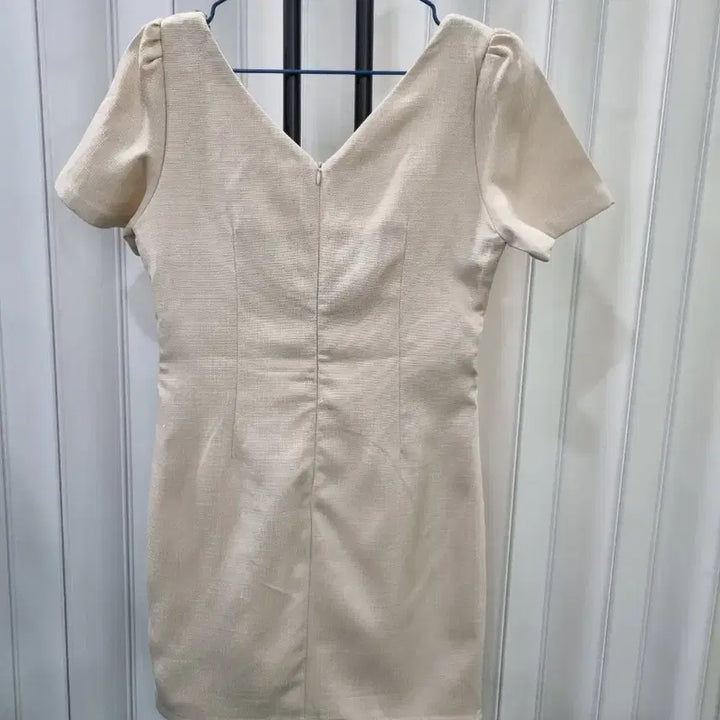 [BUNJANG] Beige Tweed Mini Dress / 베이지 트위드 미니 원피스