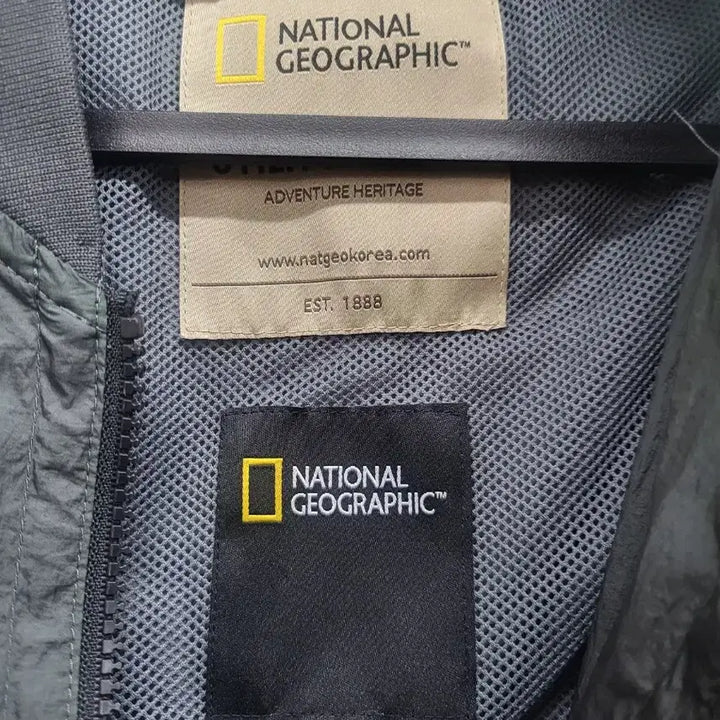 [BUNJANG] National Geographic Bomber Jacket Green M / 내셔널지오그래픽 봄버 자켓 그린M