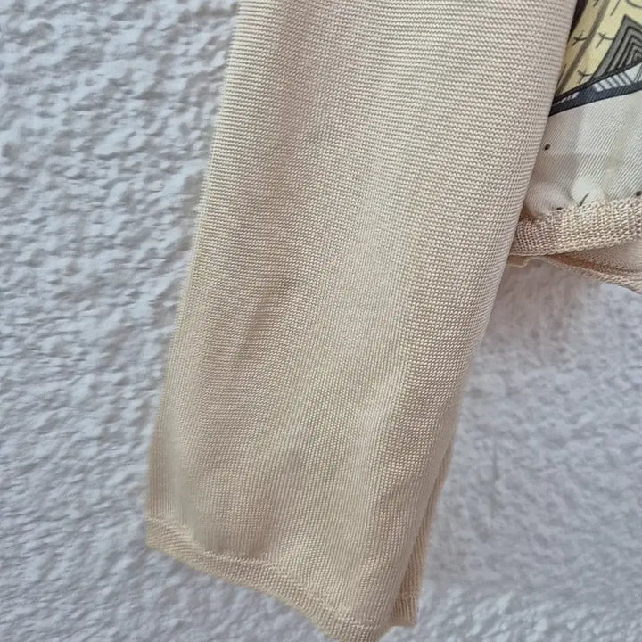 [BUNJANG] Hermes Patterned Silk Knit Top / 에르메스 패턴 실크 배색 니트