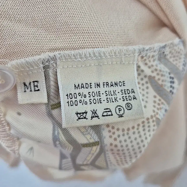 [BUNJANG] Hermes Patterned Silk Knit Top / 에르메스 패턴 실크 배색 니트