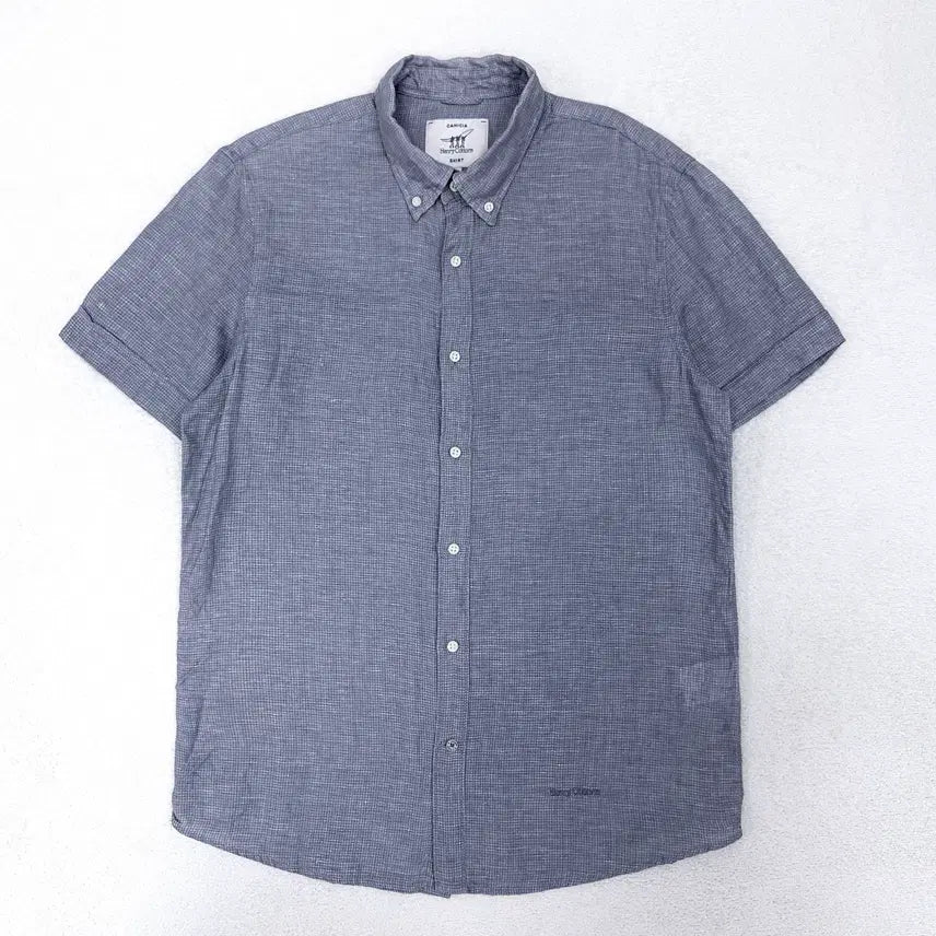 [BUNJANG] Henry Cotton Linen Half Shirt / [100] 헨리코튼 린넨 하프 셔츠